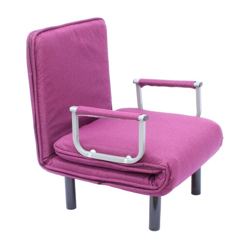 Sofá Cama Multifuncional 90º de Inclinación Plegable Doruk Morado.