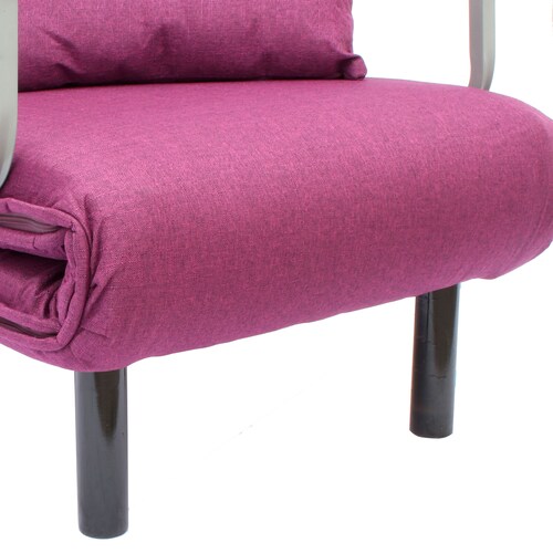 Sofá Cama Multifuncional 90º de Inclinación Plegable Doruk Morado.