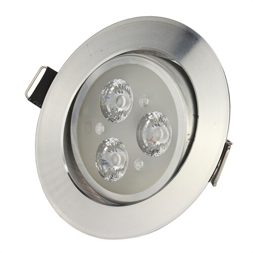 Lampara Foco Led Empotrable Plafón Ajustable Luz Blanca 3w
