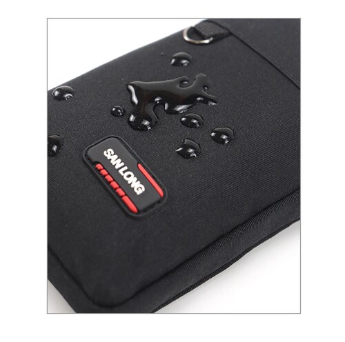 Bolsa Mochila riñonera seguridad porta cel contra agua cinturón hombro negro moto deporte cartera