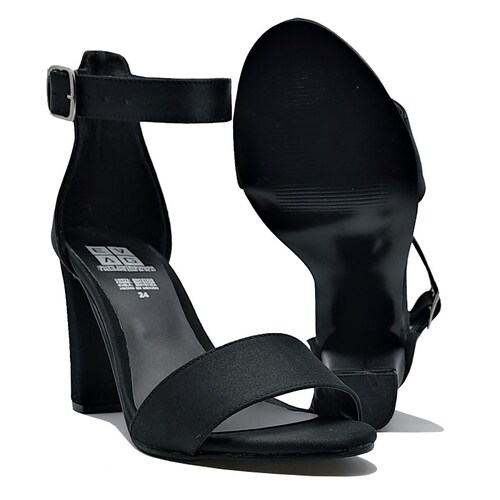 Tacones EVAG 1020 Negros Mujer Fiesta Formales Moda Primavera Verano Zapatillas