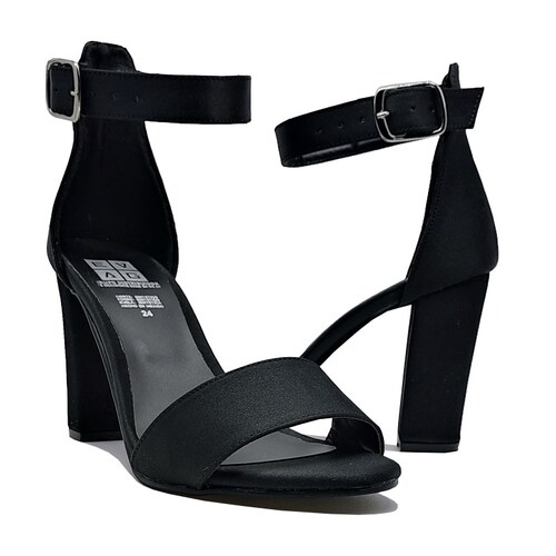 Tacones EVAG 1020 Negros Mujer Fiesta Formales Moda Primavera Verano Zapatillas