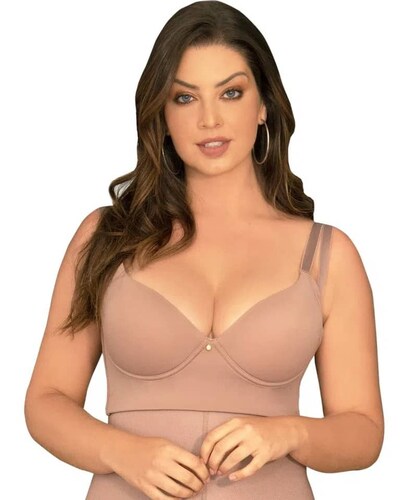 Brasier Colombiano Quita Rolllitos Alto Cubrimiento Fajate, Brasier Lenceria Colombiana Mujer Estlizador de Zona De Espalda