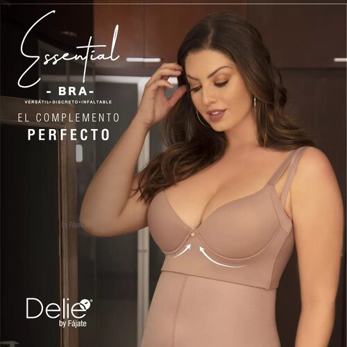 Brasier Colombiano Quita Rolllitos Alto Cubrimiento Fajate, Brasier Lenceria Colombiana Mujer Estlizador de Zona De Espalda