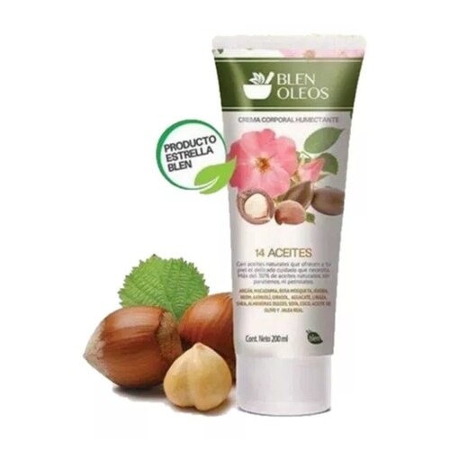 Crema 14 Aceites Blen Humecta Corporal y Alarga Pestañas