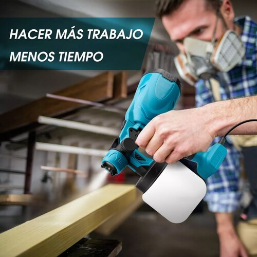 Pistola Para Pintar Eléctrica Con 3 Modos De Pulverización