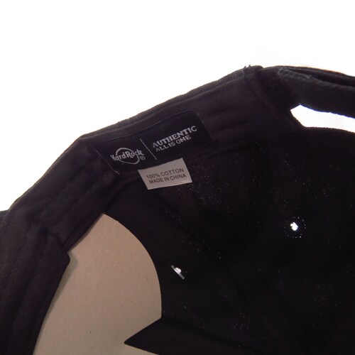 M4527 Hard Rock Cafe Hollywood Gorra Negra Original Unitall