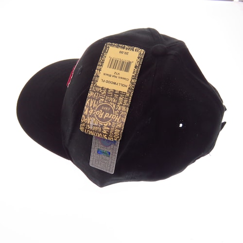 M4527 Hard Rock Cafe Hollywood Gorra Negra Original Unitall
