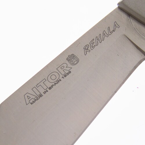 Ai16349 Aitor Rehala Navaja Caza Bloqueo F Liso Clip Inox.
