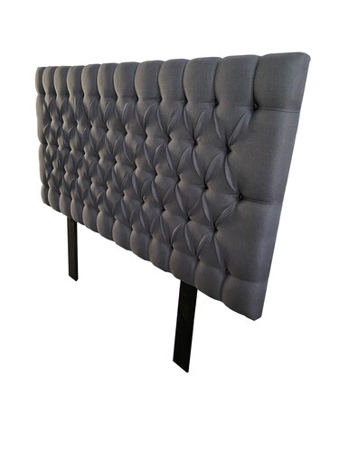 Cabecera Capitonada Soho Gris oxford king size, El Bazar Store, Habitación, Moderna.