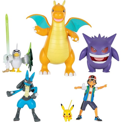 Pokemon Master Journeys Set 6pz Lucario Pikachu