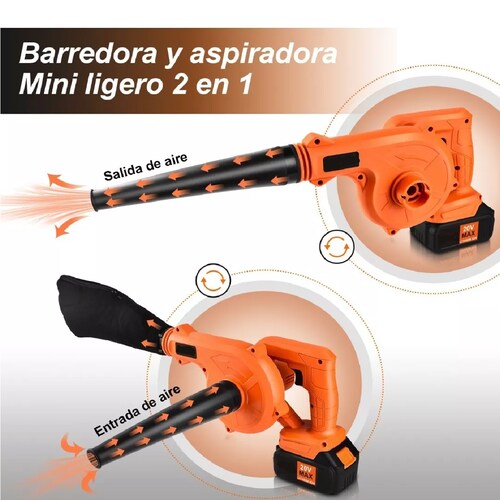 Soplador Aspiradora De Aire Inalámbrico 4.0ah Batería