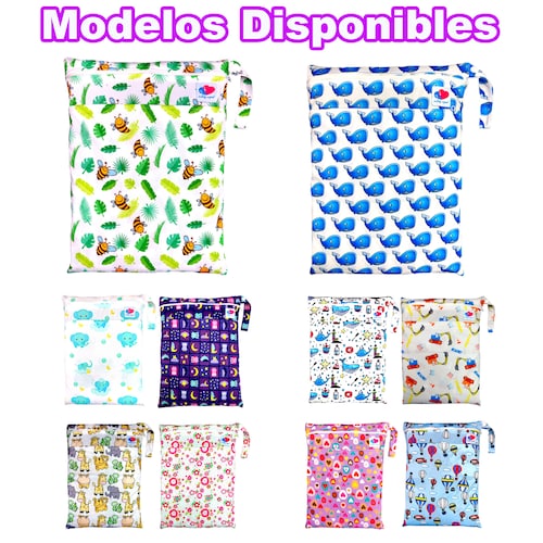 Bolsa para pañales de tela wetbag impermeable grande ecobaby original
