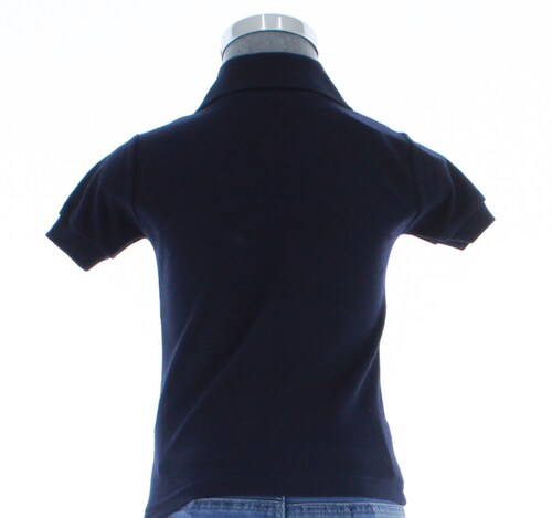 Playera Polo Para Niño De Algodon Azul Marino 3348 2 a 18 Años.