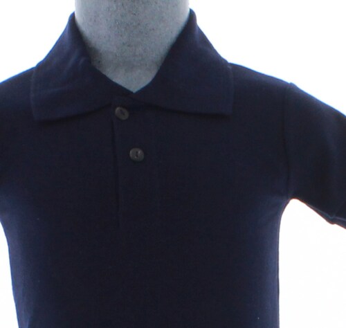 Playera Polo Para Niño De Algodon Azul Marino 3348 2 a 18 Años.