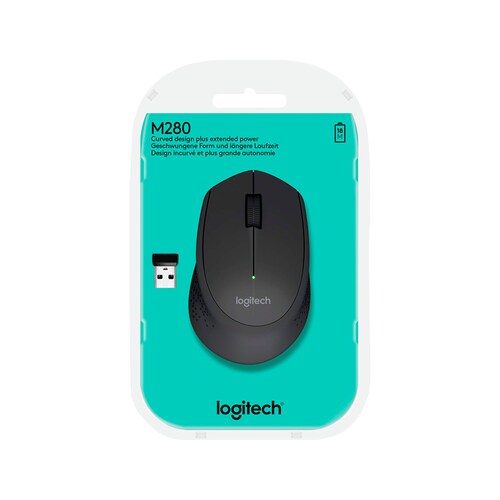 Mouse LOGITECH M280, Negro, 3 botones
