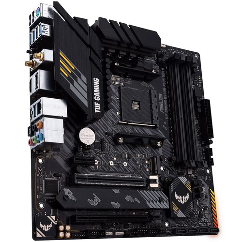 Tarjeta Madre ASUS TUF GAMING B550M-PLUS WIFI II AURA 4xDDR4 2xPCI-E USB3 Socket AM4.