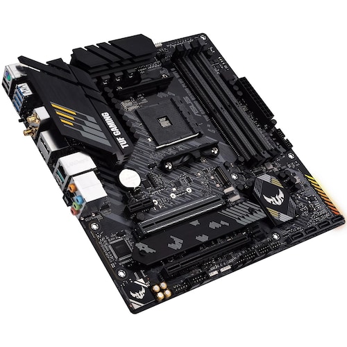 Tarjeta Madre ASUS TUF GAMING B550M-PLUS WIFI II AURA 4xDDR4 2xPCI-E USB3 Socket AM4.