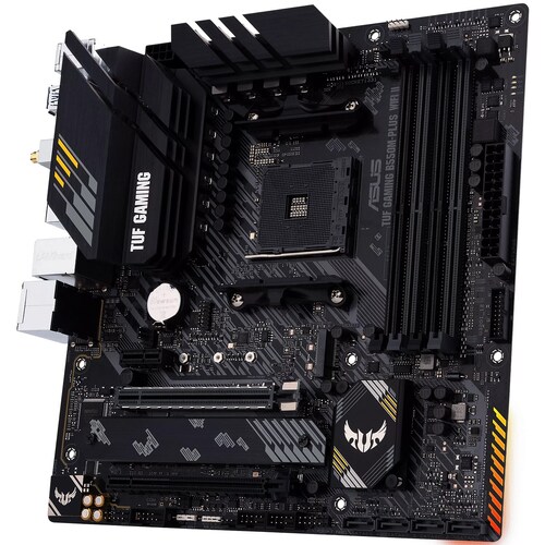 Tarjeta Madre ASUS TUF GAMING B550M-PLUS WIFI II AURA 4xDDR4 2xPCI-E USB3 Socket AM4.