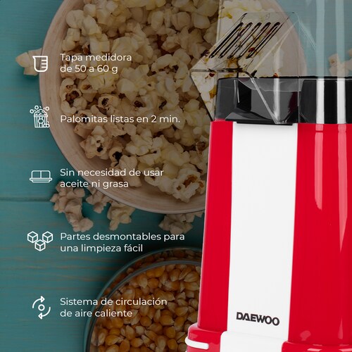 Máquina para palomitas Daewoo DPP-748 de aire caliente color roja