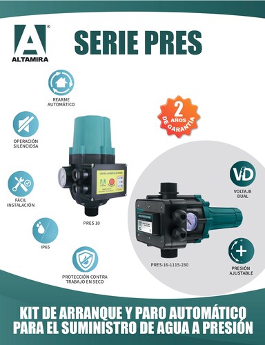 Kit de Presión Altamira PRES-16-1115-230 16 amperes Máximo