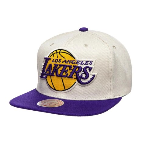 GORRA MITCHELL & NESS SNAPBACK LOS LAKERS BLANCO JS190784