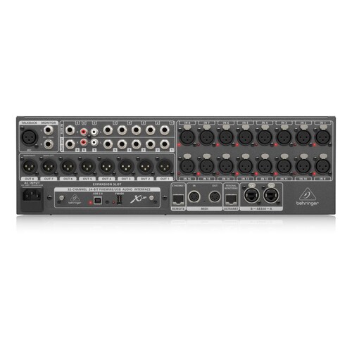 Mezcladora Digital BEHRINGER X32 Rack,interfaz De Audio Usb.