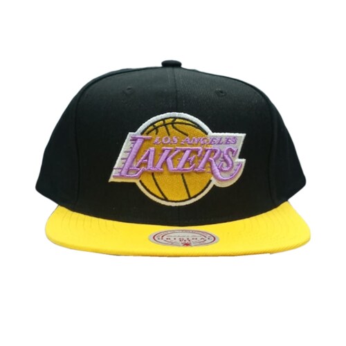 Gorra Mitchell & Ness Snapback Los Lakers Negro JS190792