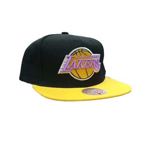 Gorra Mitchell & Ness Snapback Los Lakers Negro JS190792