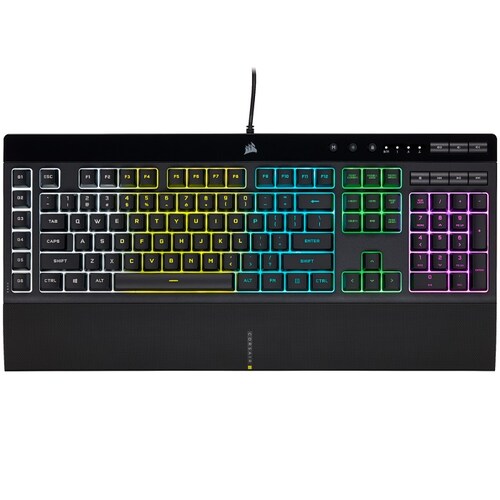 Kit Corsair Teclado K55 RGB PRO + Mouse Harpoon RGB PRO + Diadema HS50 PRO Stereo + MousePad MM100 Gaming Bundle 4 En 1 CH-9226A65-SP