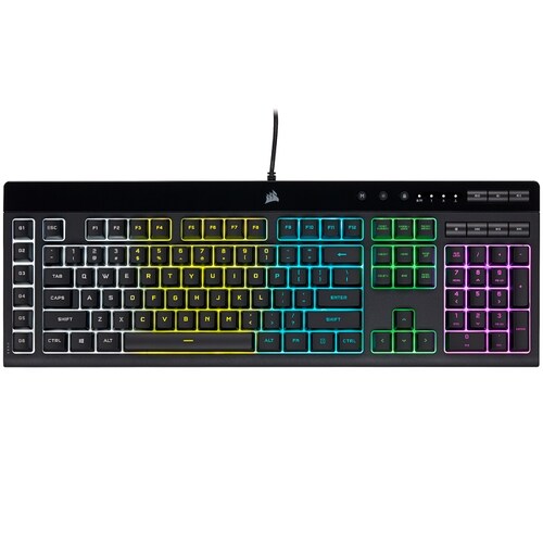 Kit Corsair Teclado K55 RGB PRO + Mouse Harpoon RGB PRO + Diadema HS50 PRO Stereo + MousePad MM100 Gaming Bundle 4 En 1 CH-9226A65-SP