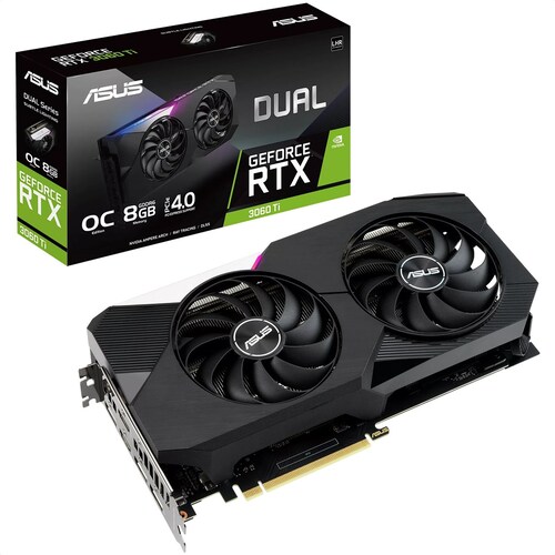 Tarjeta De Video Nvidia Asus Dual RTX 3060 Ti V2 OC 8GB GeForce GDDR6 DUAL-RTX3060TI-O8G-V2