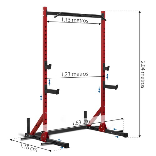 Power Rack Altera Gimnasio Multifuncional con Soporte para Barra SQTT