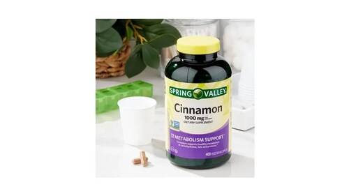 Canela 1000mg Spring Valley Cinnamon Baja Colesterol 