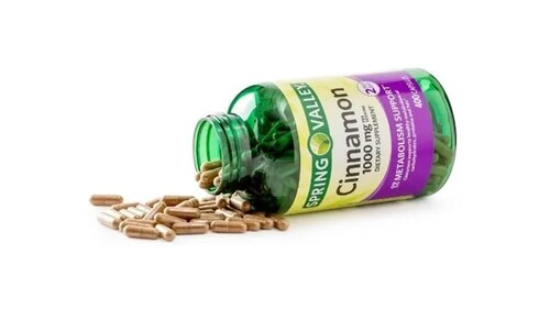 Canela 1000mg Spring Valley Cinnamon Baja Colesterol 