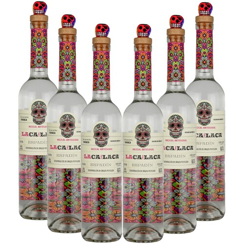 6 Botellas Mezcal Artesanal 100% Agave Joven 750ml Laca Laca