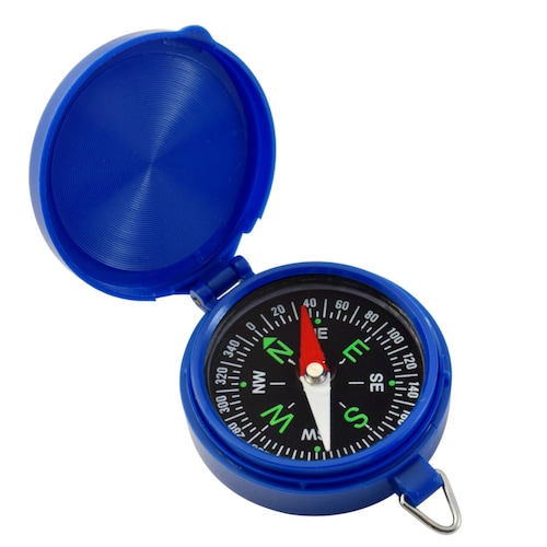 Brújula Escolar Para Niños PVC Azul C/Cordón Wallis 