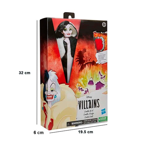 Muñeca Hasbro Cruella Devil F4563 Disney Villanos