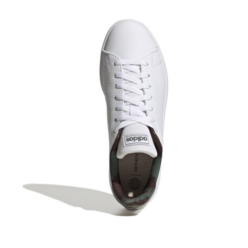 TENIS ADIDAS ADVANTAGE BASE BLANCO-VERDE CAMUFLAJE CABALLERO GW9283 