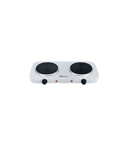 Parrilla Eléctrica Koblenz PEKM-2000 HG 2 Quemadores Disco Blanca 