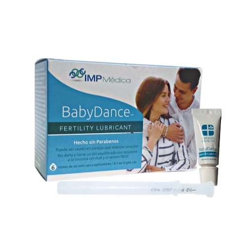 BabyDance Lubricante de Fertilidad. Único gel vaginal, SIN PARABENOS que estimula la fertilidad de ambos cuando buscan embarazo.