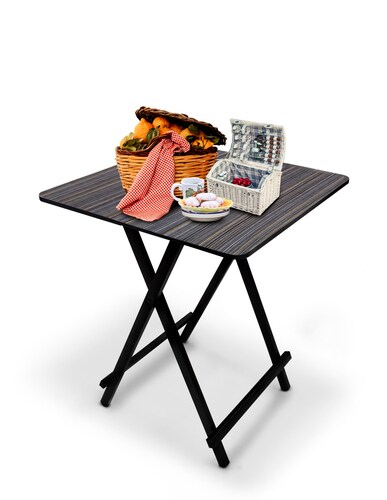 Mesa plegable auxiliar multiusos.