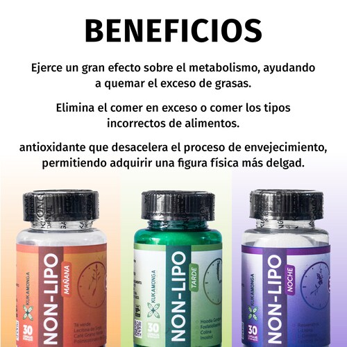 Tratamiento Non Lipo - 30 Cápsulas