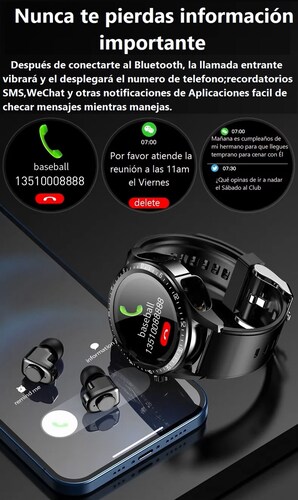 Smartwatch 2 en 1 JM03.