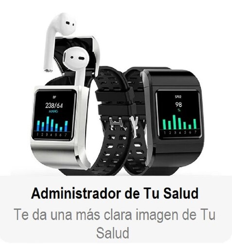 Smartwatch 2 en 1 con audífonos incluídos G36 Pro