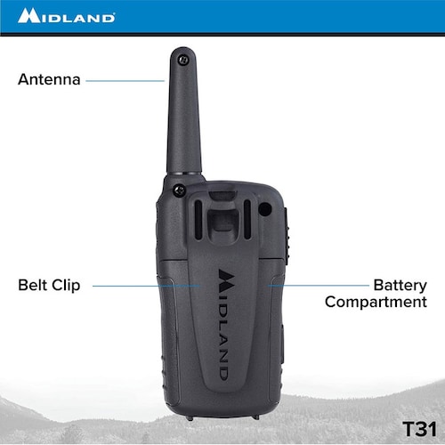 Radios 2 Vias Paq C/3 Midland T31x3vp Hasta 41km (26millas).