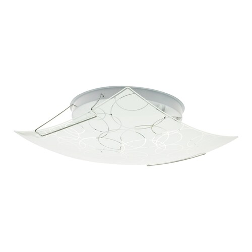 Lampara De Techo Incandescente Moderna 30 x 30 x 8 cm Blanco Eglo