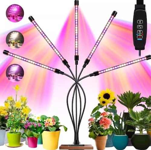 Tira de luces LED solares para cultivo de plantas, espectro completo, 5 V,  Phytolamp para flores (5 m) WDOplteas Para estrenar