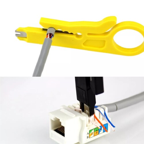 Pinza Ponchadora 3 Es 1 Rj45 Rj11 Rj12 Pelador