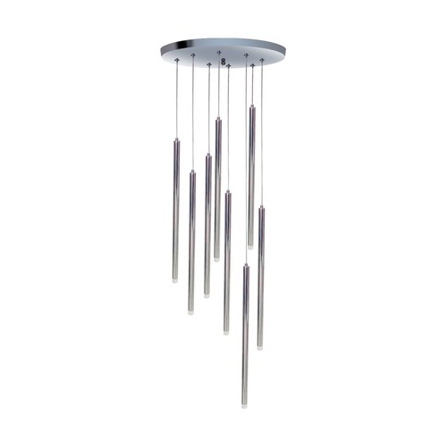 lampara colgante led minimalista luciernagas  8 luces LED escalera descendente (Luz fria).